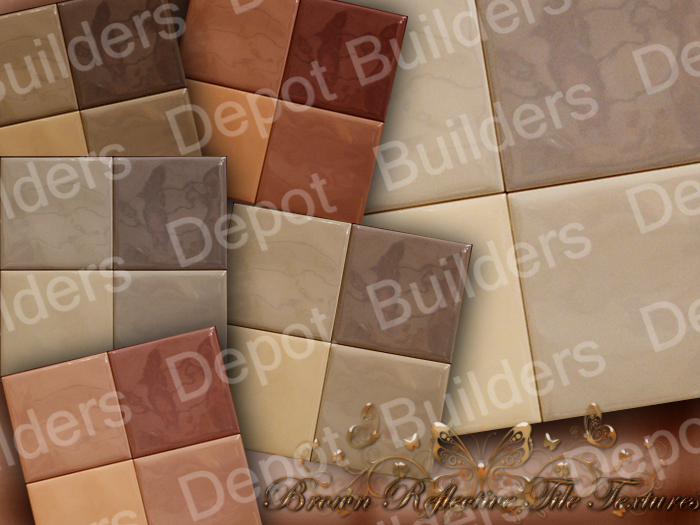 FULL PERM Brown Reflective Tile Textures