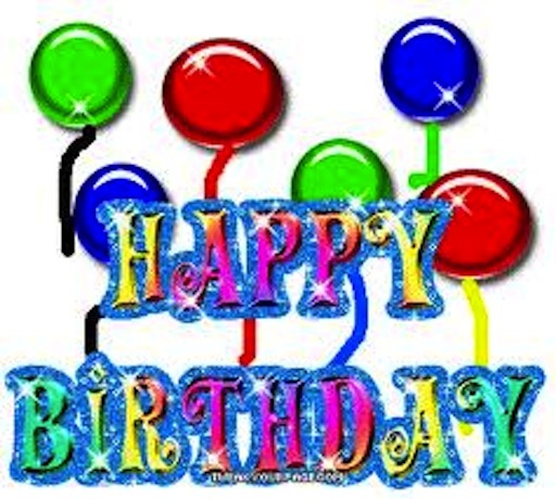 Poster - Happy Birthday Rainbow Letters