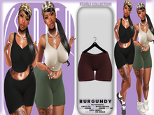 BODIED: Keable Shorts - Burgundy