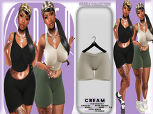 BODIED: Keable Shorts - Cream