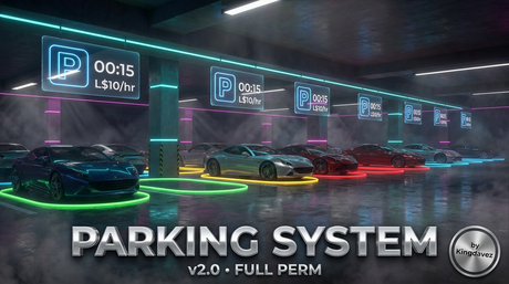 [FULL PERM] Parking System v2.0 | Metered, Reserved & Free Vehicle Parking + Passes