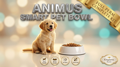 Animus Smart Pet Bowl v4.9 (Mesh Model + Animation + Script)