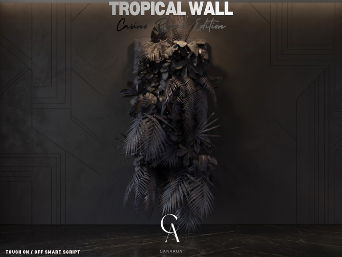 Tropical Wall Casino Black - CANARUN - (Rezzme)