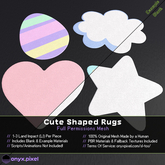 onyx.pixel - Full Permissions Mesh - Rugs - Cute Shaped