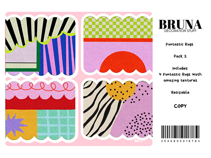 BRUNA - Funtastic Rugs - Pack 2