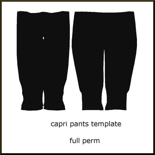 capri pants template