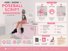 Hide/Show Poseball Script - Automatic Sit Animation Player for