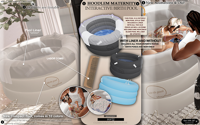 Hoodlem - Maternity Interactive Birth Pool In-A- Box