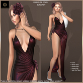 SAS - Pommeline Burgundy Gown