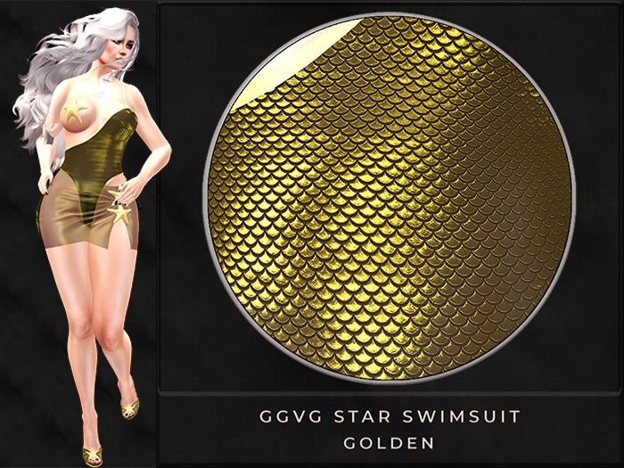 GGVG STAR SWIM SUIT GOLDEN