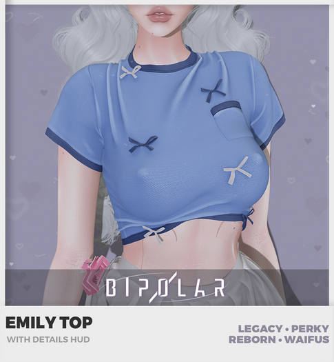Bipolar - Emily Top - Blue