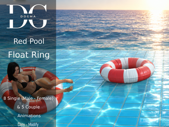 [Dogma] Float Pool Ring Red White