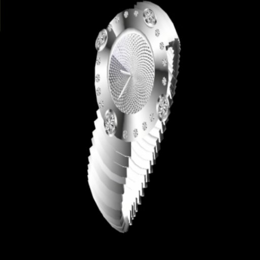 Silver and diamond watch