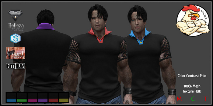 LeCock - Color Contrast Polo