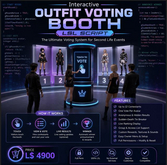 Interactive Outfit Voting Booth LSL Script for Second Life | Fashion Show, Contest, Avatar Competition & Event Voting