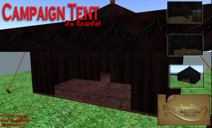 Campaign Tent Red