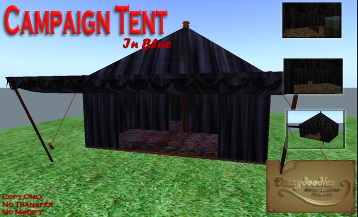 Campaign Tent Blue