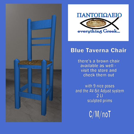 Blue Taverna Chair