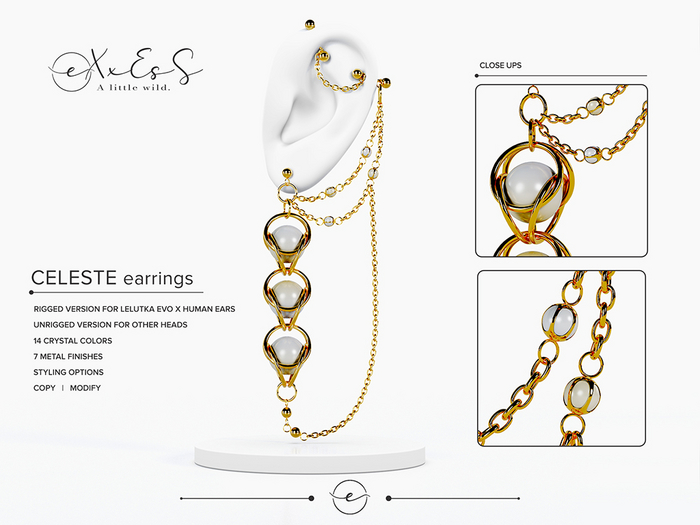 eXxEsS : Celeste earrings