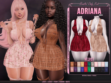 *B.D.R.* Adriana -Dress- (Velvet)
