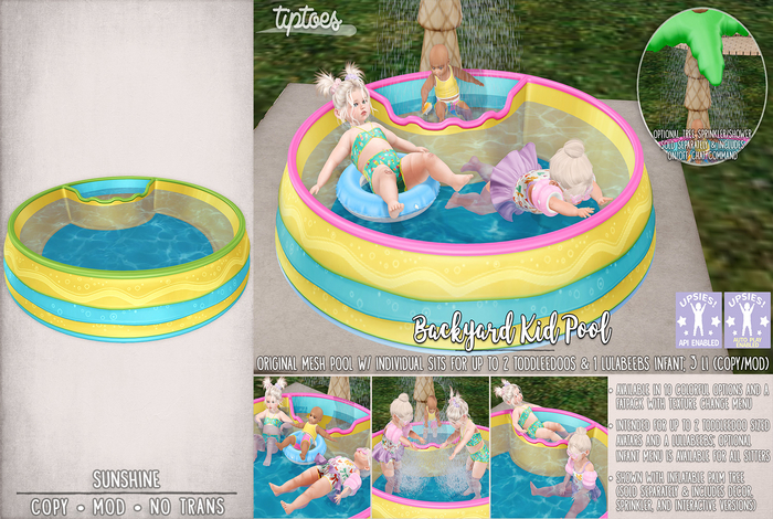 . tiptoes - Backyard Kid Pool - Sunshine