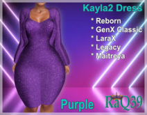 [R39] Kayla2 Dress-Purple