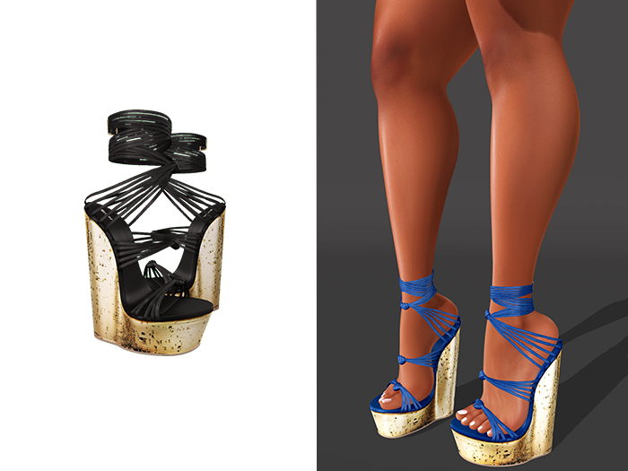 [Brior] Rory Wedge Heels - (Black)