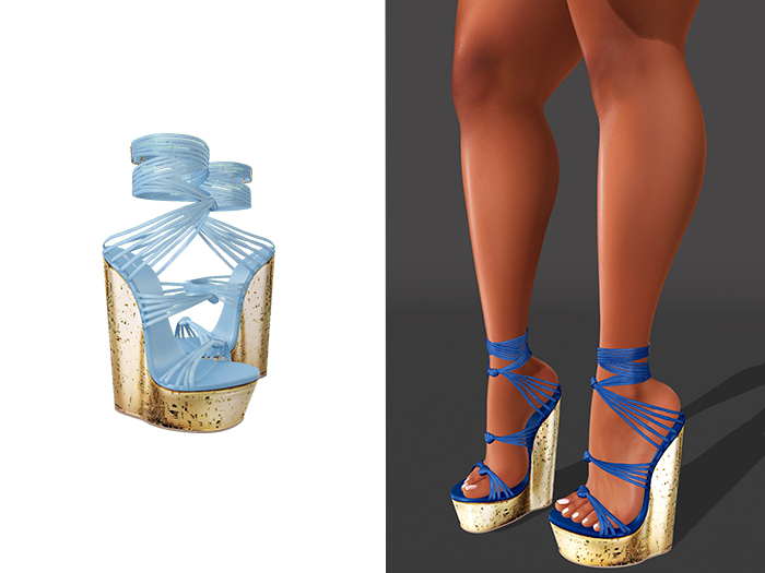[Brior] Rory Wedge Heels - (Blue)