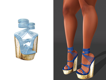 [Brior] Rory Wedge Heels - (Blue)
