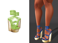 [Brior] Rory Wedge Heels - (Green)
