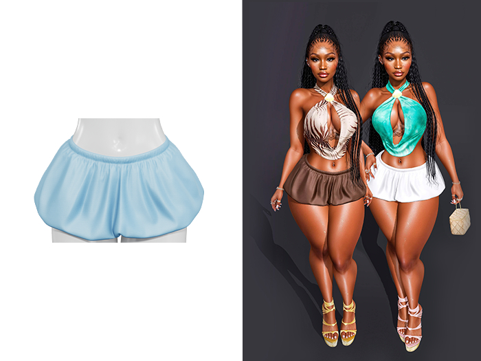 [Brior] Rory Balloon Skirt - (Blue)