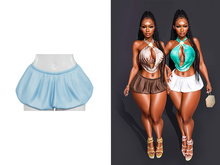[Brior] Rory Balloon Skirt - (Blue)