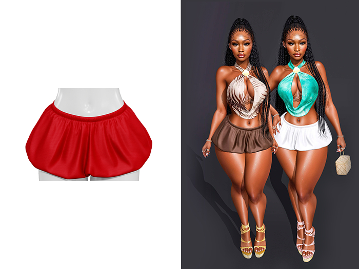 [Brior] Rory Balloon Skirt - (Red)