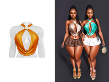 [Brior] Rory Halter Top - (Orange)
