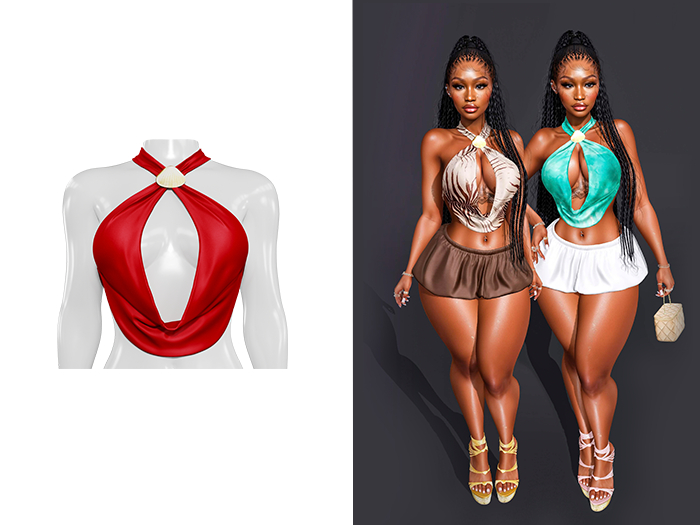 [Brior] Rory Halter Top - (Red)