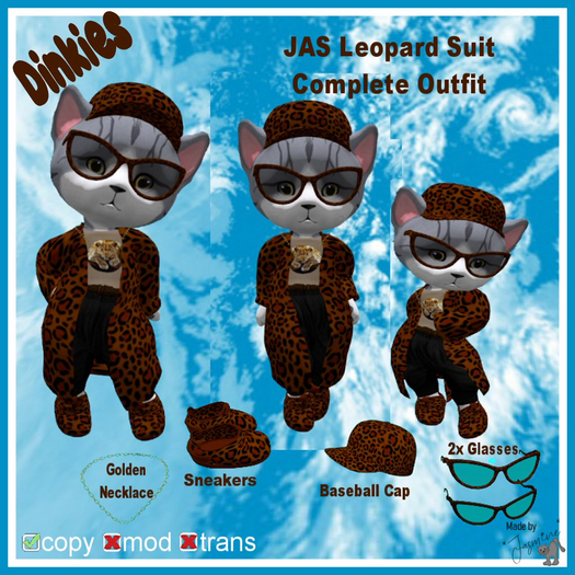 *JAS* Dinkies  Leopard Suit