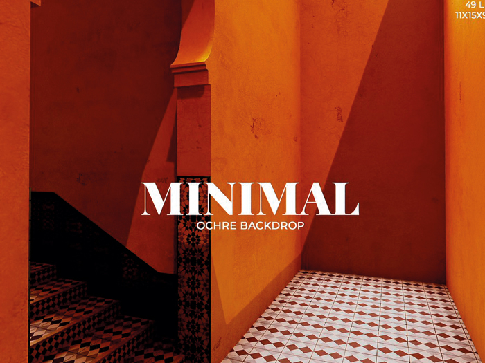 MINIMAL - Ochre Backdrop