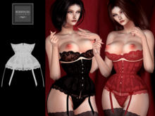 DENISE WHITE Maitreya LaraX Corset ebody reborn corset waifu corset
