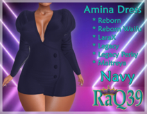 [R39] Amina Dress-Navy