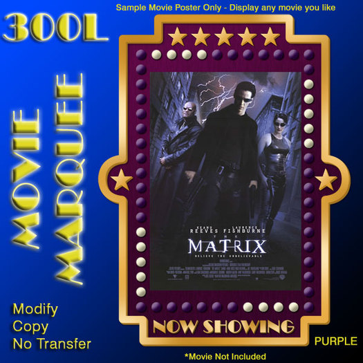 Movie Marquee - Purple