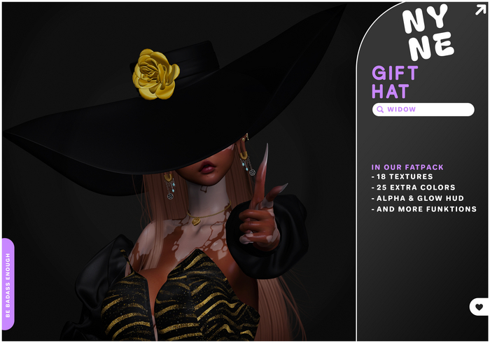 [NYNE] SHINY 'WIDOW' HAT GIFT - FATPACK
