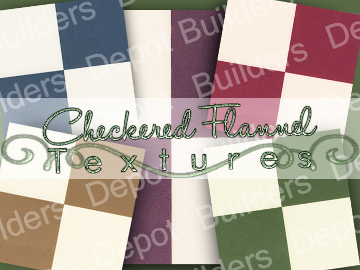 FULL PERM 5 Checkered Flannel Textures