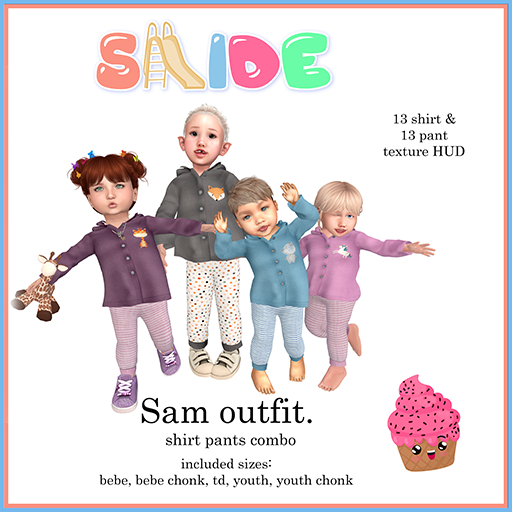 {Slide} Sam Outfit ALL