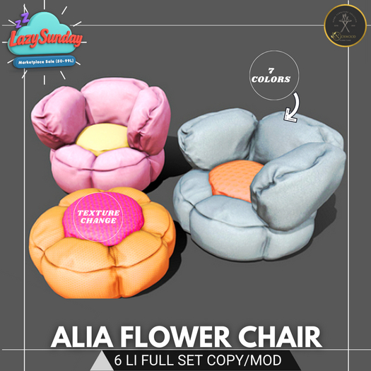 Alia Flower Chair  Set