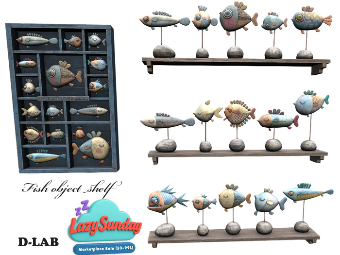D-LAB Fish object shelf