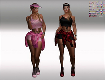 SET Top,Short,Jacket,Sneakers,Cap 146x Color HUD,full Pack