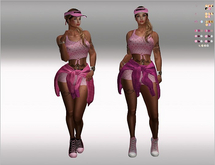 SET Top,Short,Jacket,Sneakers,Cap 41x Pink Color HUD