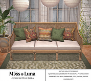 Moss & Luna- Juno Rattan Sofa (add)
