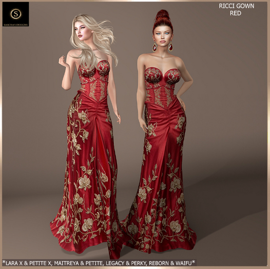 SAS - Ricci Red Gown 