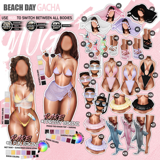 Mug - Beach Day - #2 Fun Bikini RARE